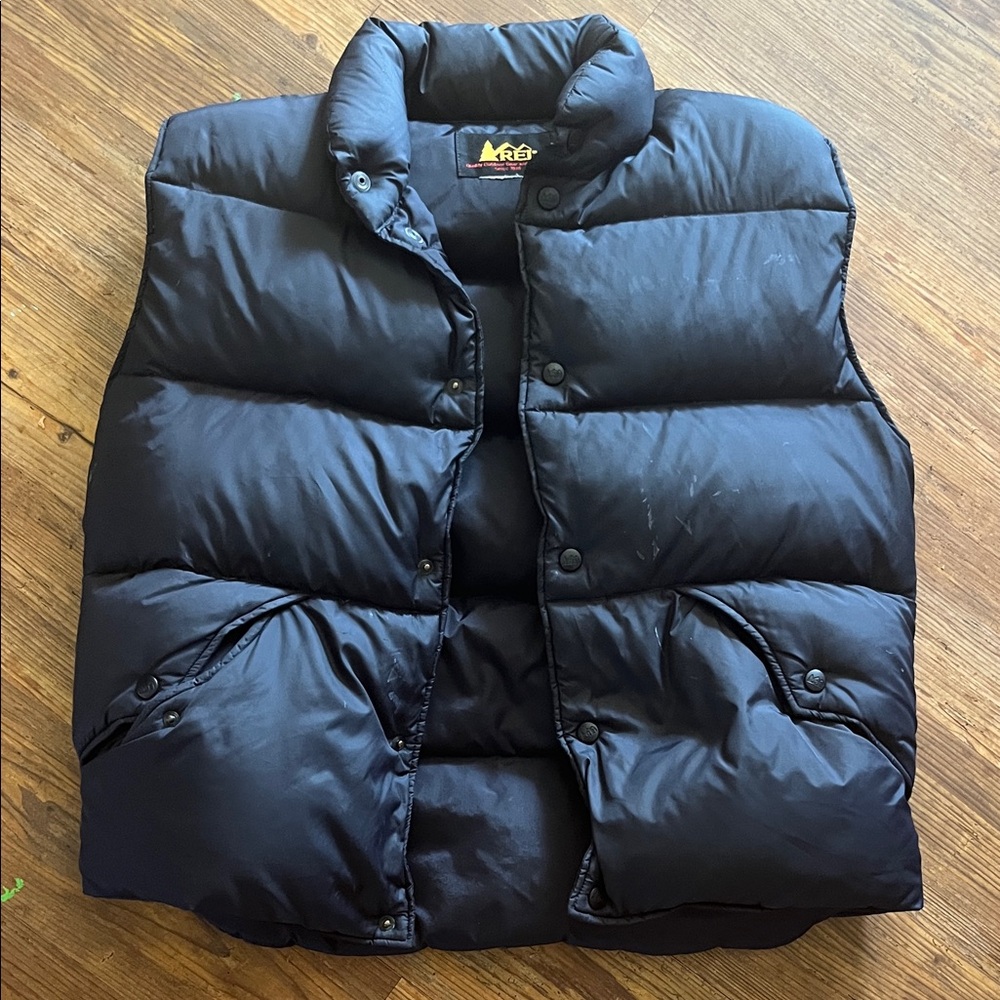 REI Black Down Puffer Vest